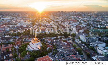 Golden Pagoda called Golden Mountain temple Golden Pagoda called Golden Mountain temple 38188476