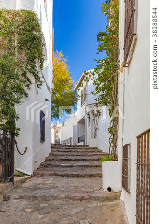 Beautiful stairs detail in a small resort village Beautiful stairs detail in a small resort village 38188544