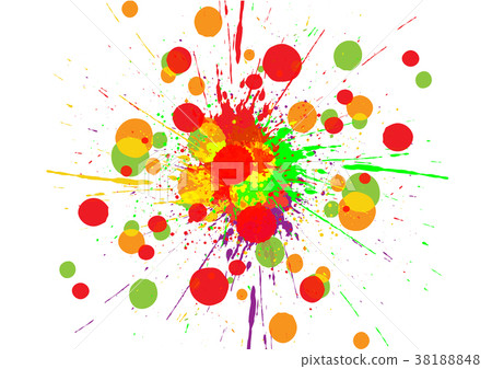 abstract splatter color design background. - Stock Illustration ...