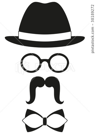 Icon poster man father dad day avatar element set Icon poster man father dad day avatar element set 38189272