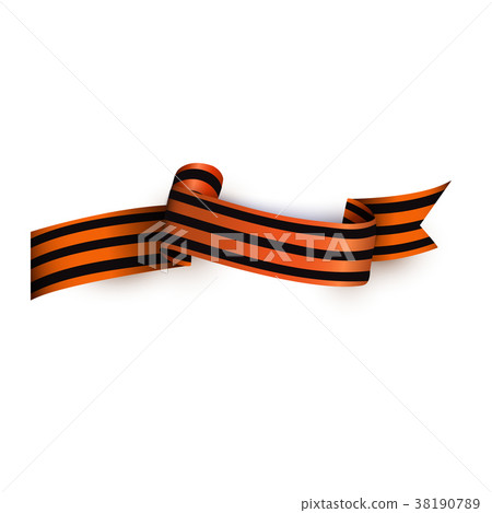 Vector flat george ribbon victory day icon 38190789