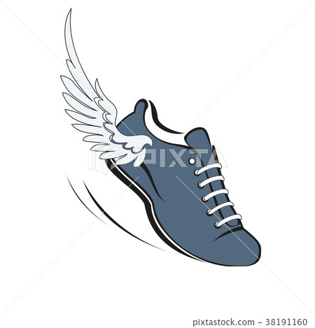Sports shoes for running, running shoe with a wing Sports shoes for running, running shoe with a wing 38191160