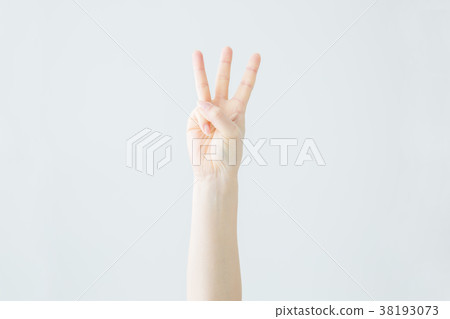 [與剪切路徑] 3手勢 38193073