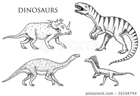 Dinosaurs Tyrannosaurus rex, Velociraptor 38194744