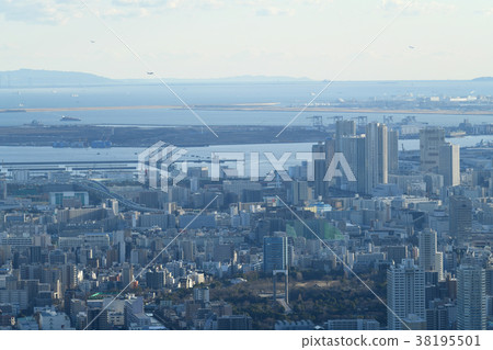 日本的東京都市風景“我想看東京港,東京灣等”(我看羽田機場的方向等) 日本的東京都市風景“我想看東京港,東京灣等”(我看羽田機場的方向等) 38195501