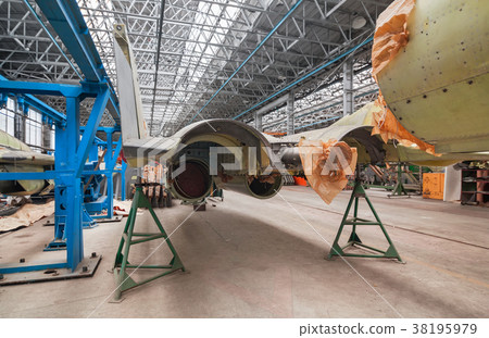 Aviation factory of military aircraft 38195979