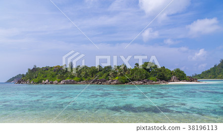 Port Glaud lagoon on Mahe Seychelles 38196113