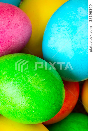 Colored decorated Easter eggs 38196549