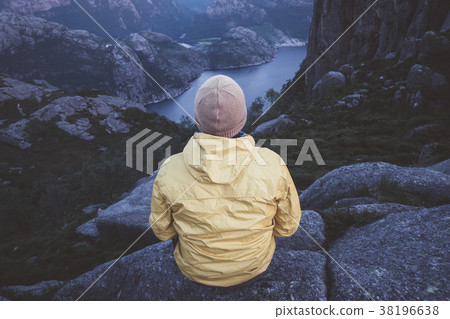 Misty morning on Preikestolen Misty morning on Preikestolen 38196638
