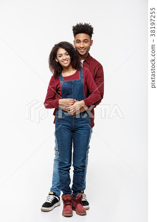 Full body portrait of young African American 38197255