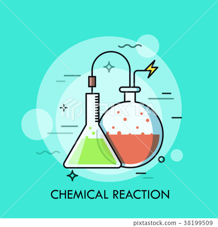 Laboratory conical and round-bottom flasks filled Laboratory conical and round-bottom flasks filled 38199509