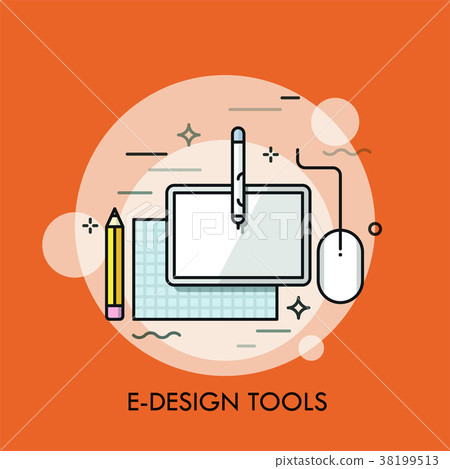 Paper, pencil graphic tablet and mouse pad Paper, pencil graphic tablet and mouse pad 38199513