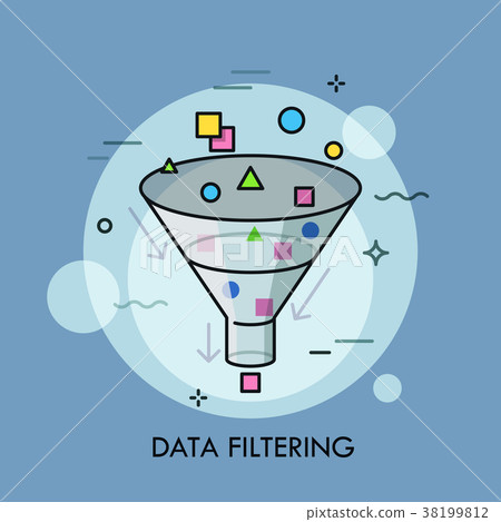 Concept of digital data filtering, electronic 38199812