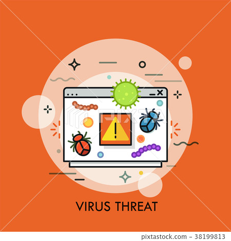 Computer program window, dangerous bacterias Computer program window, dangerous bacterias 38199813