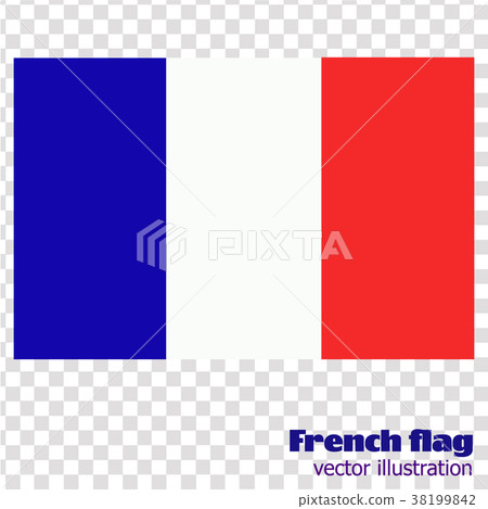 Bright background with flag of France. Vector. 38199842