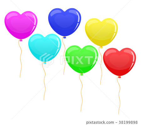 balloon heart set 38199898