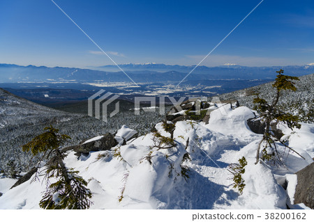 Mt. Ontake and the Central Alps as seen from Mt. Mt. Ontake and the Central Alps as seen from Mt. 38200162