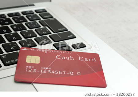現金卡和計算機圖像 現金卡和計算機圖像 38200257