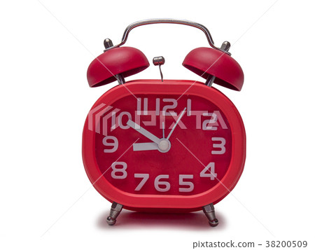 Red alarm clock. Red alarm clock. 38200509