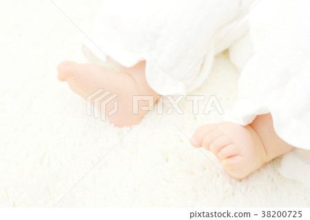 Baby close-up body parts legs Baby close-up body parts legs 38200725