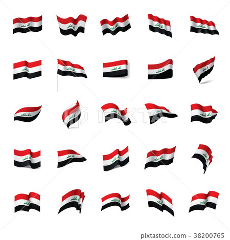 Iraqi flag, vector illustration 38200765