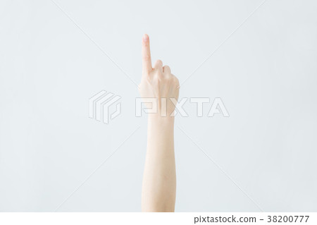 [With clipping path] 1 hand sign 38200777