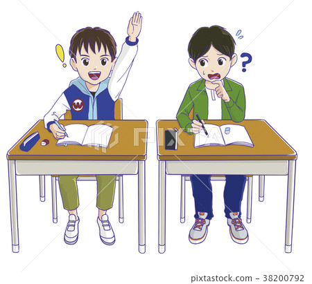 努力學習的小學生 38200792