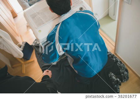 washing machine, take in, bring in 38201677