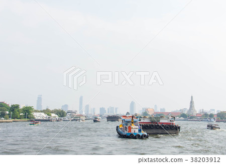 Landscape, cityscape from Thailand, Bangkok, Chao Phraya River Landscape, cityscape from Thailand, Bangkok, Chao Phraya River 38203912