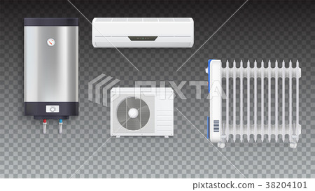 Air conditioning, electric oil radiator, water 38204101