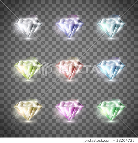 Set of precious diamonds Set of precious diamonds 38204725