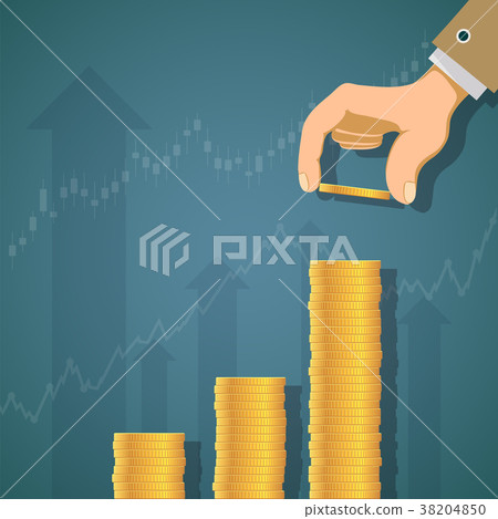 Growth of profit and revenue. 38204850