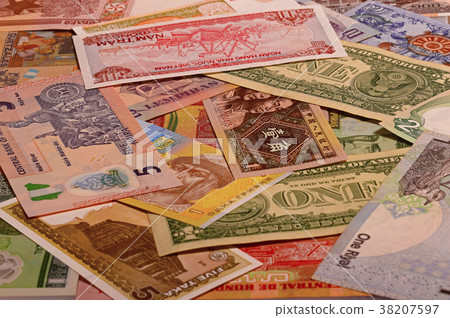 Currency notes background Currency notes background 38207597