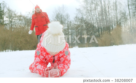 Little boy and his grandfather are playing in the Little boy and his grandfather are playing in the 38208007