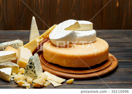 Various types of cheese - parmesan, brie 38210896