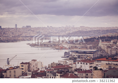 Panoramic view of Istanbul from Galata tower 38211362