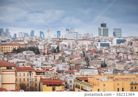 Panoramic view of Istanbul from Galata tower 38211364