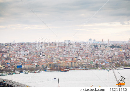 Panoramic view of Istanbul from Galata tower 38211380