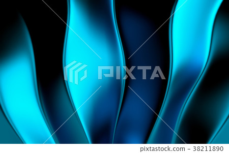 Abstract blue geometric background. 3D render Abstract blue geometric background. 3D render 38211890
