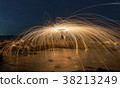 Amazing steel wool coast the sea on the beach  38213249