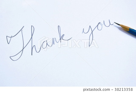 pencil write hello word on white paper 38213358