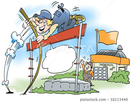 Cartoon illustration of a mechanic  38213440