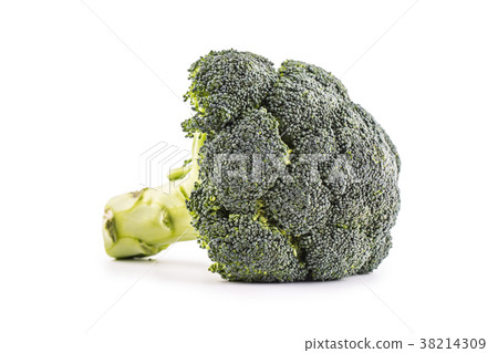 Broccoli. Raw broccoli isolated on whte background 38214309