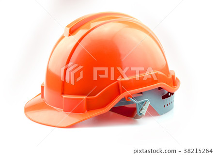 Isolated Orange Helmet for Builder Isolated Orange Helmet for Builder 38215264