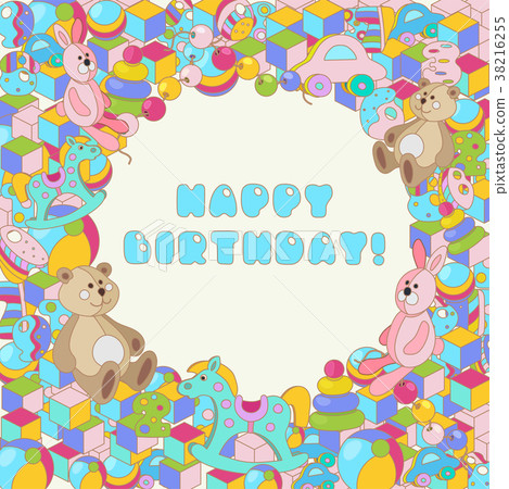Happy Birthday vector colorful 38216255