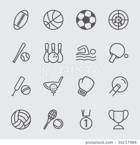 Sport line icon 38217966