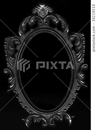 Baroque oval frame close up. Baroque oval frame close up. 38219518