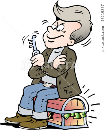 Family man who fits well with his saved money Family man who fits well with his saved money 38219887