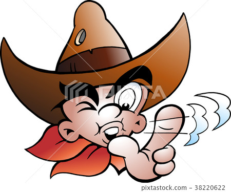Cartoon Vector illustration of an Young Cowboy 38220622