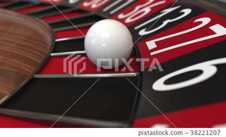 Casino roulette wheel ball hits 27 twenty-seven - Stock Illustration ...